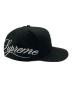 中古・古着 New Era (ニューエラ) Supreme (シュプリーム) キャップ ブラック：7000円