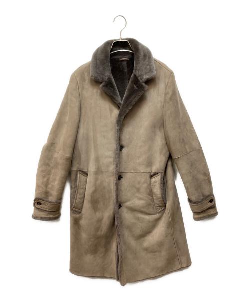 EMMETI（エンメティ）EMMETI (エンメティ) ムートンコート ブラウン サイズ:46の古着・服飾アイテム