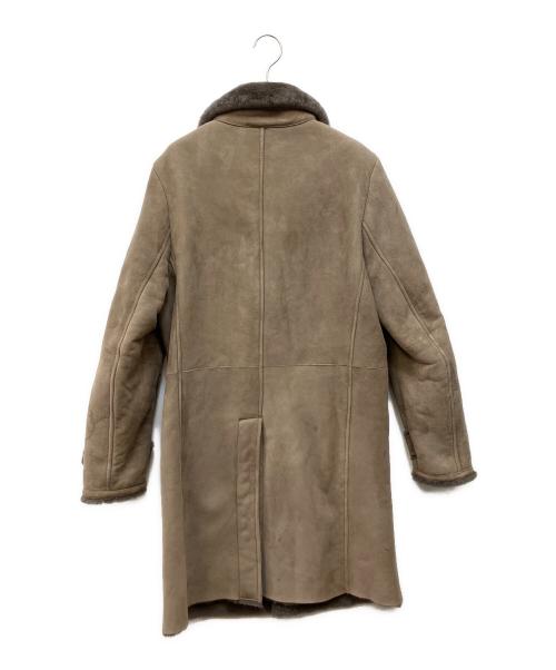 EMMETI（エンメティ）EMMETI (エンメティ) ムートンコート ブラウン サイズ:46の古着・服飾アイテム