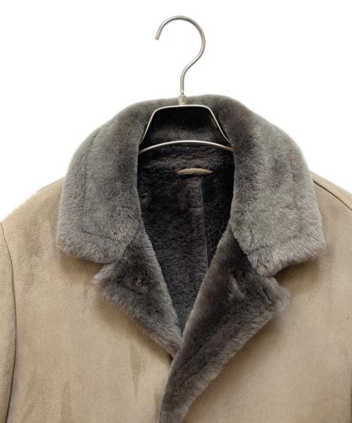 EMMETI（エンメティ）EMMETI (エンメティ) ムートンコート ブラウン サイズ:46の古着・服飾アイテム