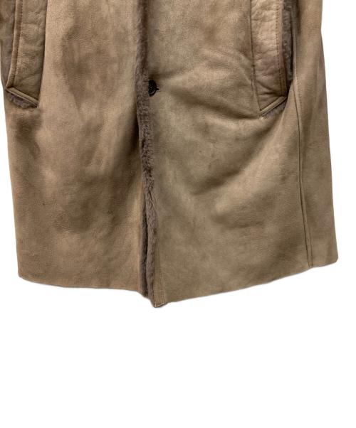 EMMETI（エンメティ）EMMETI (エンメティ) ムートンコート ブラウン サイズ:46の古着・服飾アイテム