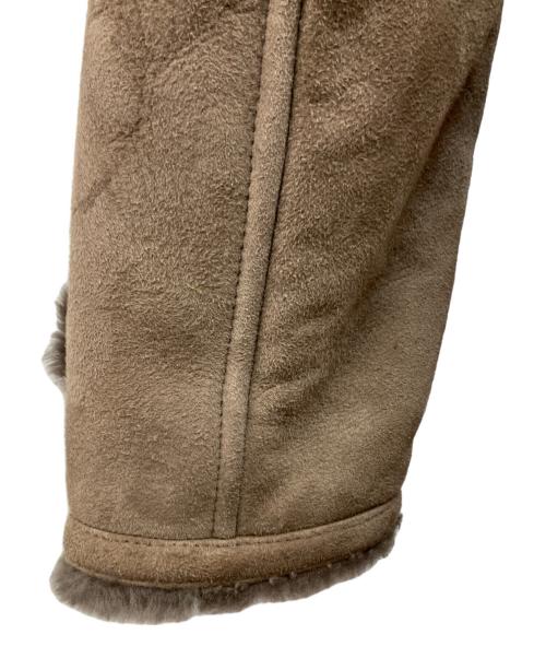 EMMETI（エンメティ）EMMETI (エンメティ) ムートンコート ブラウン サイズ:46の古着・服飾アイテム