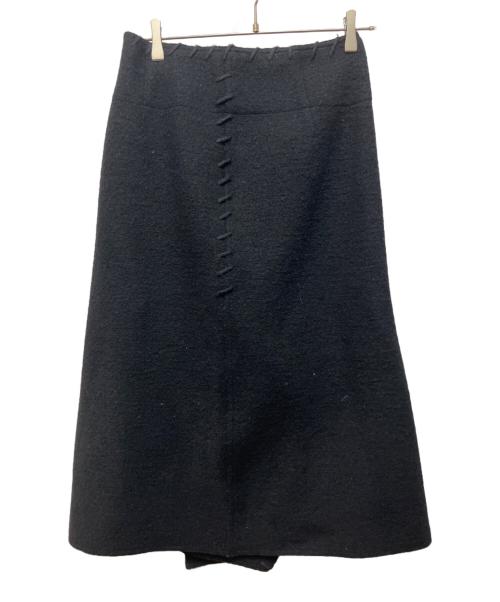 ISSEY MIYAKE（イッセイミヤケ）ISSEY MIYAKE (イッセイミヤケ) ウールスカート ブラック サイズ:2の古着・服飾アイテム