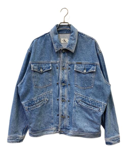 Calvin Klein（カルバンクライン）Calvin Klein (カルバンクライン) デニムジャケット インディゴ サイズ:Lの古着・服飾アイテム