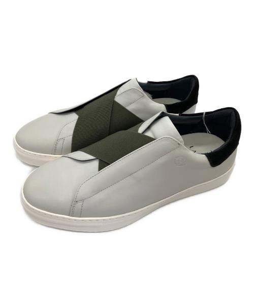 LANVIN（ランバン）LANVIN (ライバン) スニーカー ホワイト×オリーブ サイズ:26.5cm 未使用品の古着・服飾アイテム