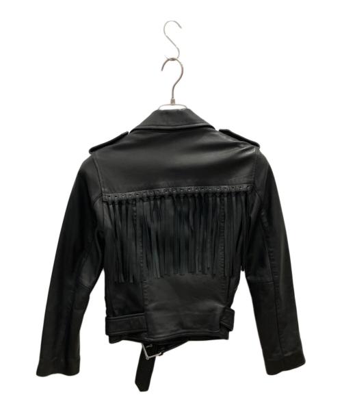 ALL SAINTS（オールセインツ）ALL SAINTS (オールセインツ) ラムレザーライダースジャケット ブラック サイズ:Мの古着・服飾アイテム