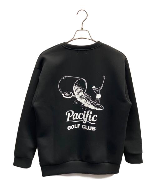 Pacific GOLF CLUB（パシフィックゴルフクラブ）Pacific GOLF CLUB (パシフィックゴルフクラブ) ボンディングスウェット ブラック サイズ:Ｌの古着・服飾アイテム