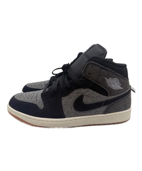 NIKE（ナイキ）NIKE (ナイキ) AIR JORDAN 1 MID SE V2 ハイカットスニーカー ブラック サイズ:30cm 未使用品の古着・服飾アイテム