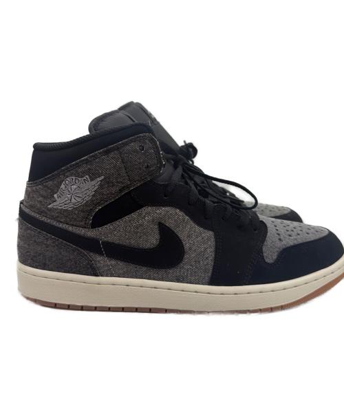 NIKE（ナイキ）NIKE (ナイキ) AIR JORDAN 1 MID SE V2 ハイカットスニーカー ブラック サイズ:30cm 未使用品の古着・服飾アイテム