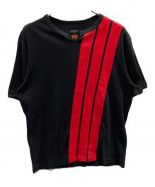 Y-3（ワイスリー）の古着「半袖カットソー」｜ブラック×レッド