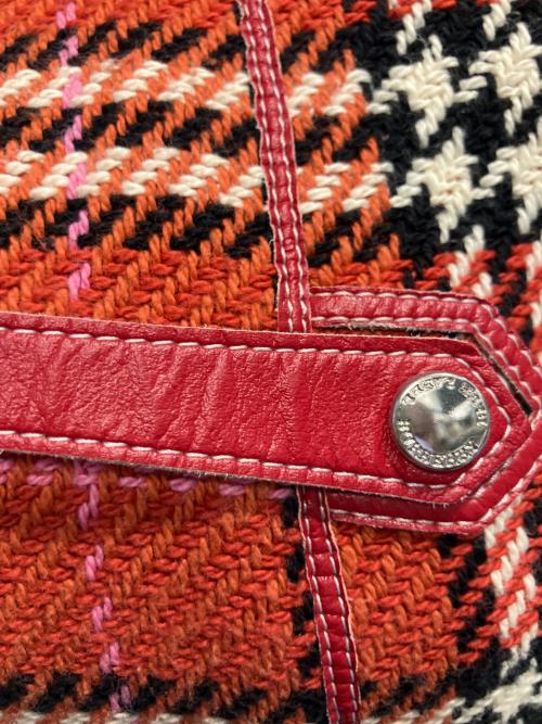 BURBERRY BLUE LABEL（バーバリーロンドンブルーレーベル）BURBERRY BLUE LABEL (バーバリーロンドンブルーレーベル) ノースリーブワンピース レッド サイズ:38の古着・服飾アイテム