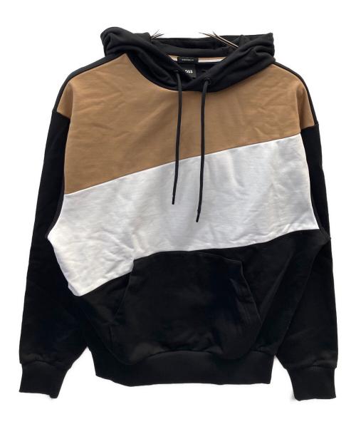 BOSS（ボス）BOSS (ボス) プルオーバーパーカー ブラック×ホワイト サイズ:Ｓ 未使用品の古着・服飾アイテム