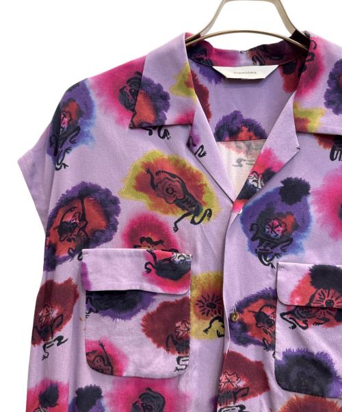 SASQUATCHfabrix.（サスクワッチファブリックス）SASQUATCHfabrix. (サスクワッチファブリックス) KASHIN DYES NOSLEEVE SHIRT パープル サイズ:Мの古着・服飾アイテム