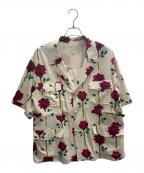 SASQUATCHfabrix.サスクワッチファブリックス）の古着「ROSE SAFARI H/S SHIRT」｜ホワイト