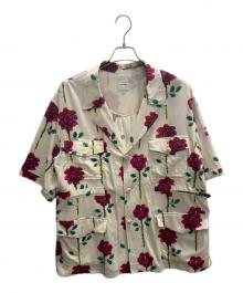 SASQUATCHfabrix.（サスクワッチファブリックス）の古着「ROSE SAFARI H/S SHIRT」｜ホワイト