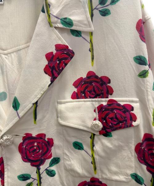 SASQUATCHfabrix.（サスクワッチファブリックス）SASQUATCHfabrix. (サスクワッチファブリックス) ROSE SAFARI H/S SHIRT ホワイト サイズ:Мの古着・服飾アイテム