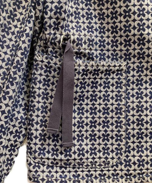 SASQUATCHfabrix.（サスクワッチファブリックス）SASQUATCHfabrix. (サスクワッチファブリックス) DENIM COVERALL clover ネイビー×ホワイト サイズ:Мの古着・服飾アイテム