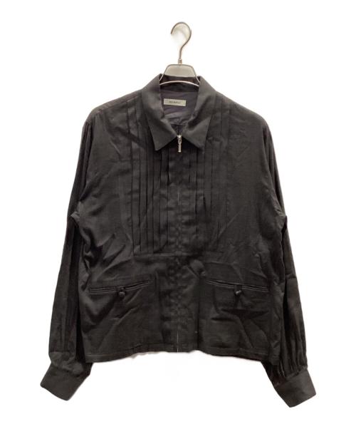 MATSUFUJI（マツフジ）MATSUFUJI (マツフジ) Flannel Check Pleats Jacket パープル×グリーン サイズ:3の古着・服飾アイテム