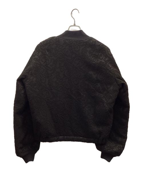 SASQUATCHfabrix.（サスクワッチファブリックス）SASQUATCHfabrix. (サスクワッチファブリックス) JACQUARD FLIGHT JACKET ブラック サイズ:Lの古着・服飾アイテム