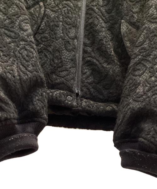 SASQUATCHfabrix.（サスクワッチファブリックス）SASQUATCHfabrix. (サスクワッチファブリックス) JACQUARD FLIGHT JACKET ブラック サイズ:Lの古着・服飾アイテム