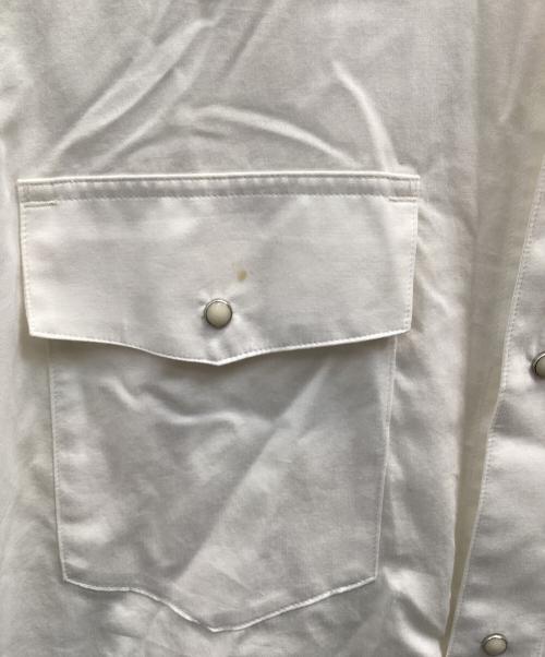 BED J.W. FORD（ベッドフォード）BED J.W. FORD (ベッドフォード) Layered Western Shirts ホワイトの古着・服飾アイテム