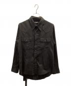 BED J.W. FORDベッドフォード）の古着「Layered Western Shirts」｜ブラック