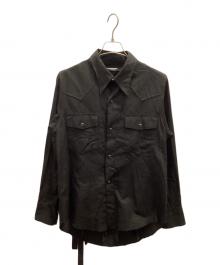 BED J.W. FORD（ベッドフォード）の古着「Layered Western Shirts」｜ブラック
