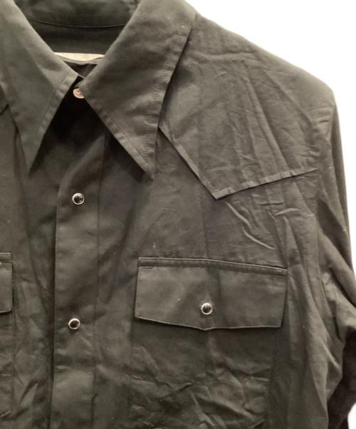 BED J.W. FORD（ベッドフォード）BED J.W. FORD (ベッドフォード) Layered Western Shirts ブラックの古着・服飾アイテム