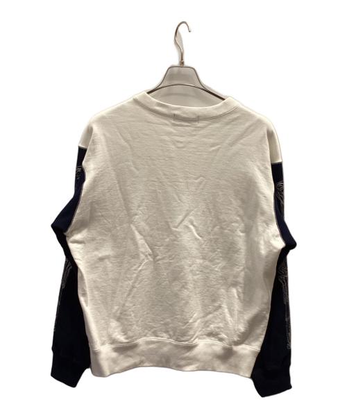 ensou（エンソウ）ensou (エンソウ) Bone Sweatshirt ネイビー×ホワイト サイズ:Мの古着・服飾アイテム
