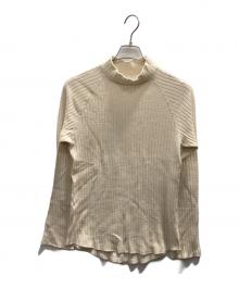 SASQUATCHfabrix.（サスクワッチファブリックス）の古着「モックネックワッフルカットソー」｜ホワイト