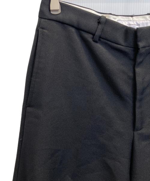 SASQUATCHfabrix.（サスクワッチファブリックス）SASQUATCHfabrix. (サスクワッチファブリックス) FLARE SHILHOUETTE SLACKS ブラック サイズ:Мの古着・服飾アイテム