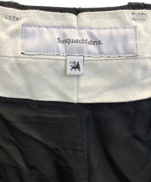 SASQUATCHfabrix.（サスクワッチファブリックス）SASQUATCHfabrix. (サスクワッチファブリックス) FLARE SHILHOUETTE SLACKS ブラック サイズ:Мの古着・服飾アイテム
