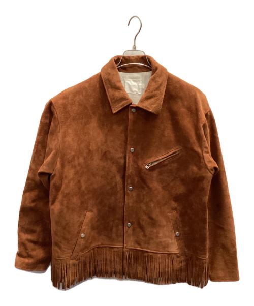 ROTOL（ロトル）ROTOL (ロトル) フリンジレザーコーチジャケット ブラウン サイズ:3の古着・服飾アイテム