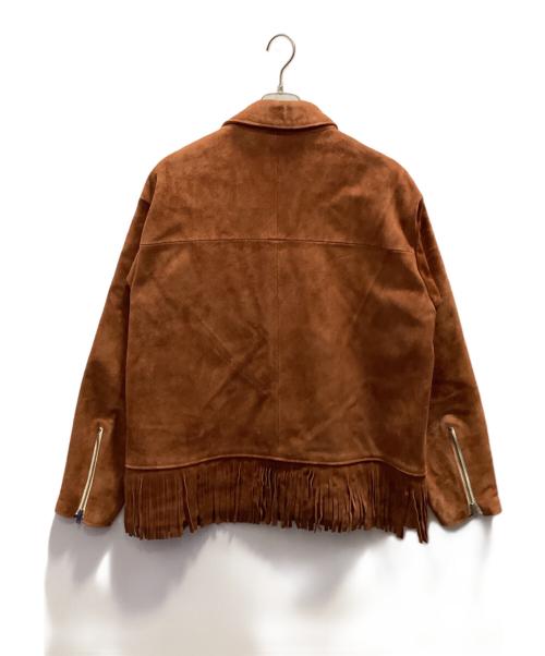ROTOL（ロトル）ROTOL (ロトル) フリンジレザーコーチジャケット ブラウン サイズ:3の古着・服飾アイテム