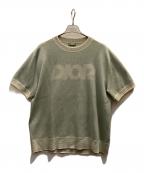 Diorディオール）の古着「半袖ニット」｜ホワイト×スカイブルー