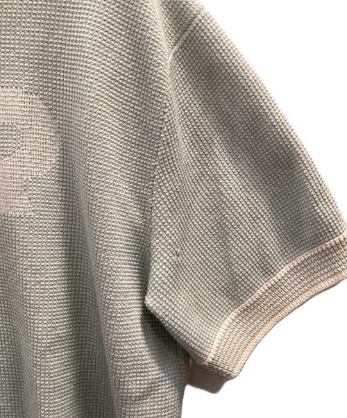 Dior（ディオール）Dior (ディオール) 半袖ニット ホワイト×スカイブルー サイズ:Ｌの古着・服飾アイテム