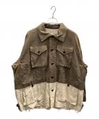 ISSUETHINGSイシューシングス）の古着「type1b ドッキングジャケット」｜ホワイト×グレー