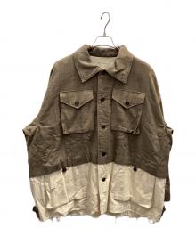 ISSUETHINGS（イシューシングス）の古着「type1b ドッキングジャケット」｜ホワイト×グレー