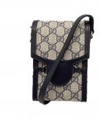 GUCCIグッチ）の古着「ショルダーバッグ」｜ブラック×ベージュ