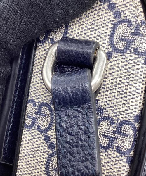 GUCCI（グッチ）GUCCI (グッチ) ショルダーバッグ ブラック×ベージュの古着・服飾アイテム