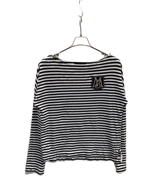 MADISON BLUE（マディソンブルー）MADISON BLUE (マディソンブルー) ボーダー長袖カットソー ブラック サイズ:Ｓの古着・服飾アイテム