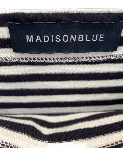 MADISON BLUE（マディソンブルー）MADISON BLUE (マディソンブルー) ボーダー長袖カットソー ブラック サイズ:Ｓの古着・服飾アイテム