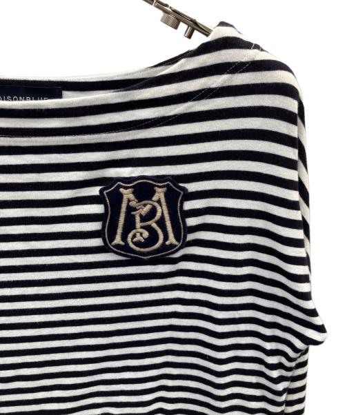 MADISON BLUE（マディソンブルー）MADISON BLUE (マディソンブルー) ボーダー長袖カットソー ブラック サイズ:Ｓの古着・服飾アイテム