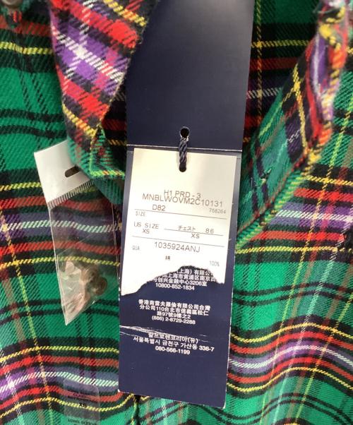 POLO RALPH LAUREN（ポロ・ラルフローレン）POLO RALPH LAUREN (ポロ・ラルフローレン) ボタンダウンシャツ グリーン サイズ:ＸＳ 未使用品の古着・服飾アイテム