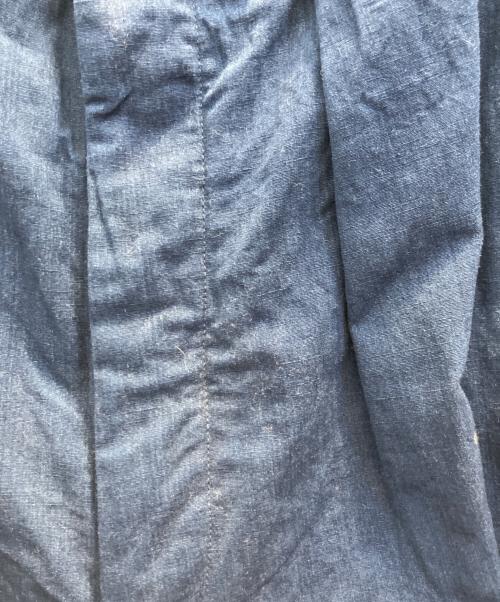 NICENESS（ナイスネス）NICENESS (ナイスネス) ボタンフライコットンリネンパンツワイドパンツ ブルー サイズ:Ｓの古着・服飾アイテム