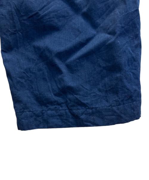 NICENESS（ナイスネス）NICENESS (ナイスネス) ボタンフライコットンリネンパンツワイドパンツ ブルー サイズ:Ｓの古着・服飾アイテム