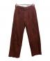 SASQUATCHfabrix.（サスクワッチファブリックス）の古着「VELVET LACE SLACKS」｜レッド