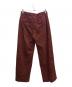 SASQUATCHfabrix. (サスクワッチファブリックス) VELVET LACE SLACKS レッド サイズ:Ｍ：10000円