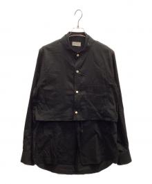 BED J.W. FORD（ベッドフォード）の古着「Layered Vest Shirts inside」｜ブラック