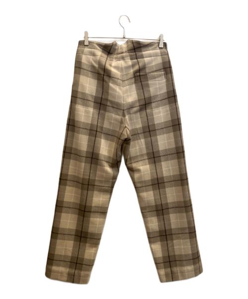 SUS-SOUS（シュス）SUS-SOUS (シュス) trousers ceremony グレー×ベージュ サイズ:5の古着・服飾アイテム